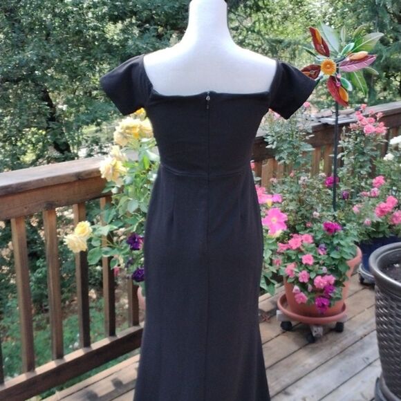 Lulus Stunning Black Dress Whimsigoth Quiet Elegance - Picture 9 of 14